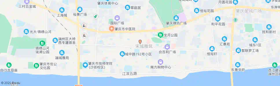 肇庆人民中市场_公交站地图_肇庆公交_妙搜公交查询2025