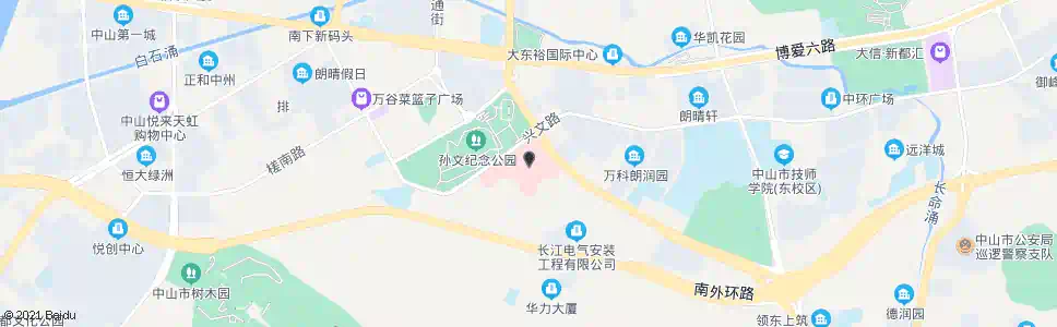 中山博爱医院_公交站地图_中山公交_妙搜公交查询2025
