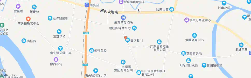 中山锦绣东方西门_公交站地图_中山公交_妙搜公交查询2025