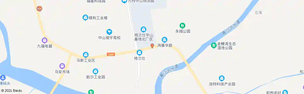 中山格兰仕公司_公交站地图_中山公交_妙搜公交查询2025