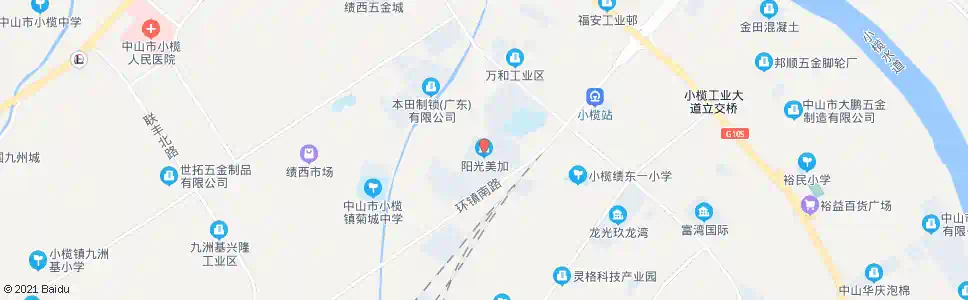 中山阳光美加_公交站地图_中山公交_妙搜公交查询2025