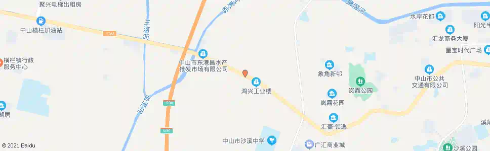 中山汇源居委会_公交站地图_中山公交_妙搜公交查询2025