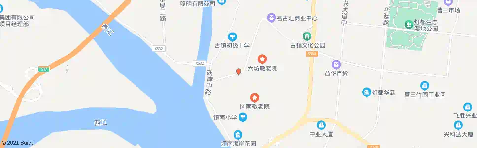 中山冈南牌坊_公交站地图_中山公交_妙搜公交查询2025