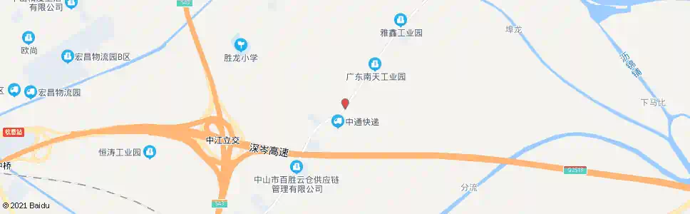 中山为民路西_公交站地图_中山公交_妙搜公交查询2025