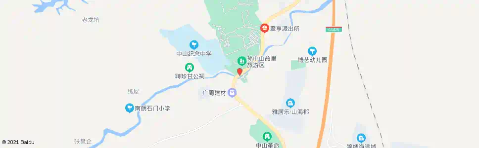中山孙中山故居(杨殷故居)_公交站地图_中山公交_妙搜公交查询2025