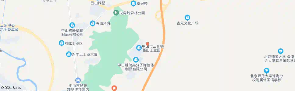 中山西山市场_公交站地图_中山公交_妙搜公交查询2025