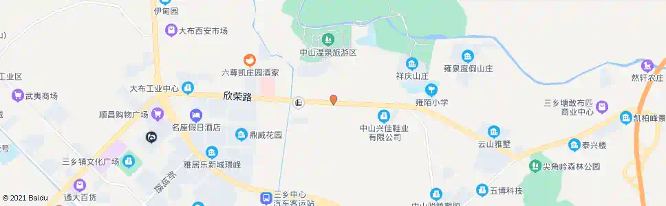 中山雍陌村委会_公交站地图_中山公交_妙搜公交查询2025