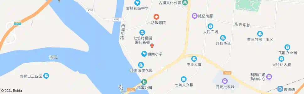 中山冈南批发市场_公交站地图_中山公交_妙搜公交查询2025