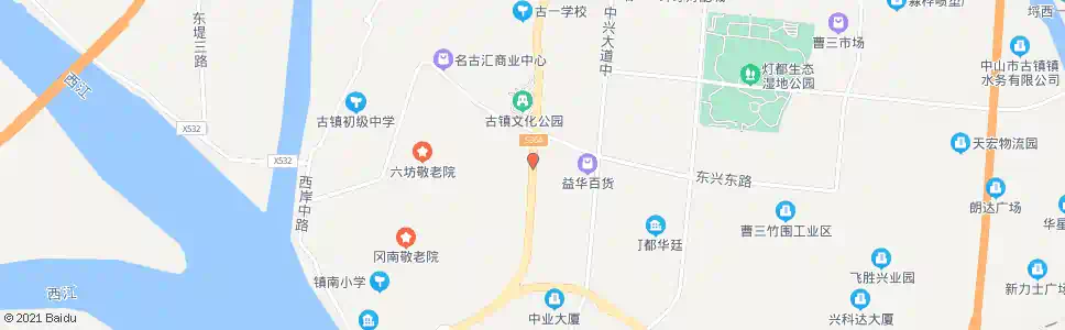 中山古镇国贸酒店北_公交站地图_中山公交_妙搜公交查询2025