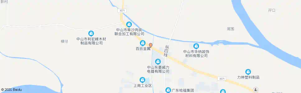 中山上南村路口_公交站地图_中山公交_妙搜公交查询2025