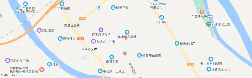 中山东富路_公交站地图_中山公交_妙搜公交查询2025