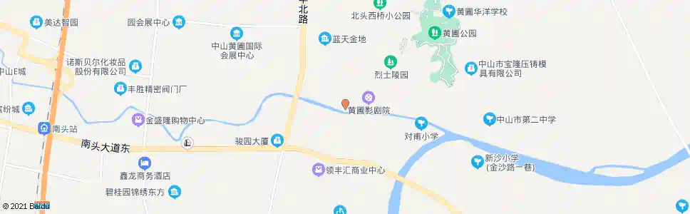 中山文明村委_公交站地图_中山公交_妙搜公交查询2025
