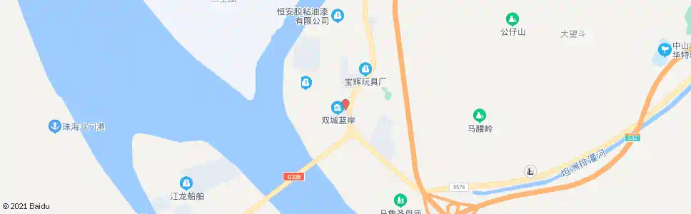 中山神湾双城蓝岸_公交站地图_中山公交_妙搜公交查询2025