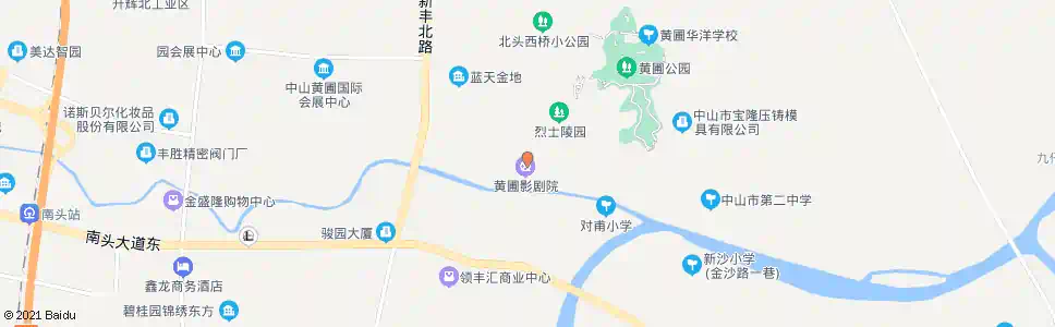 中山黄圃文化宫_公交站地图_中山公交_妙搜公交查询2025