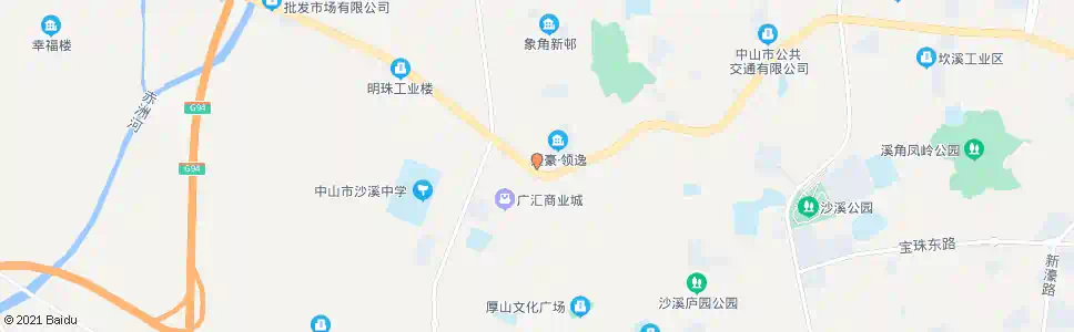 中山沙溪路口_公交站地图_中山公交_妙搜公交查询2025