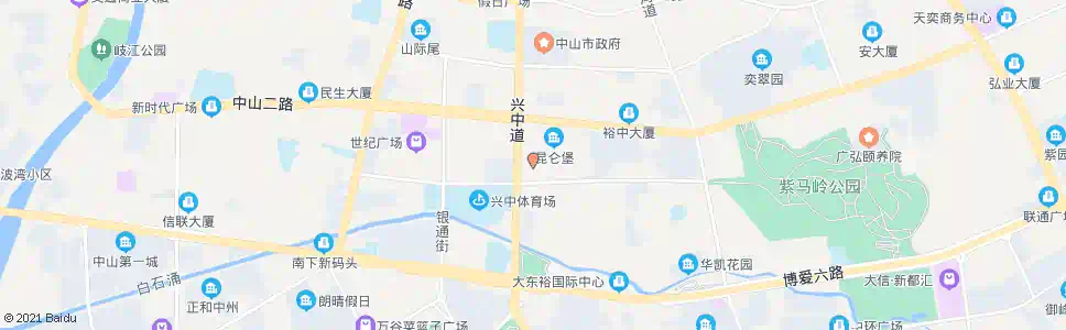 中山地税局_公交站地图_中山公交_妙搜公交查询2025
