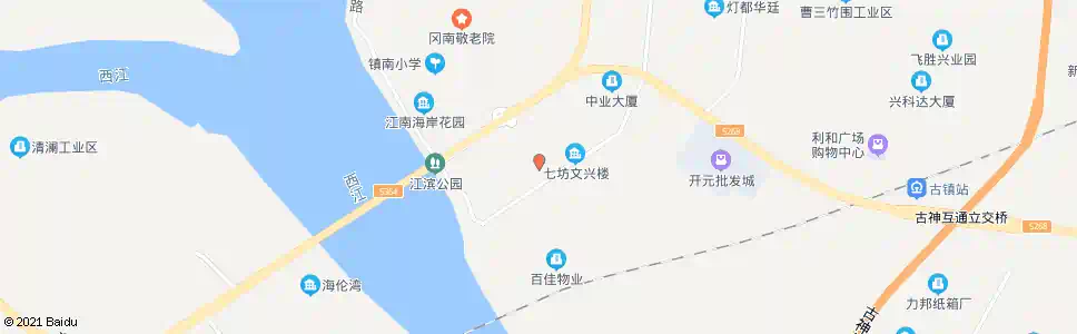 中山冈南工业区_公交站地图_中山公交_妙搜公交查询2025