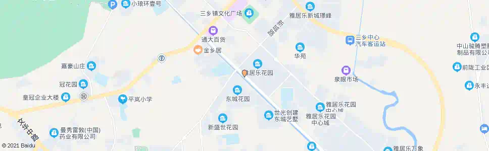 中山雅湖居_公交站地图_中山公交_妙搜公交查询2025