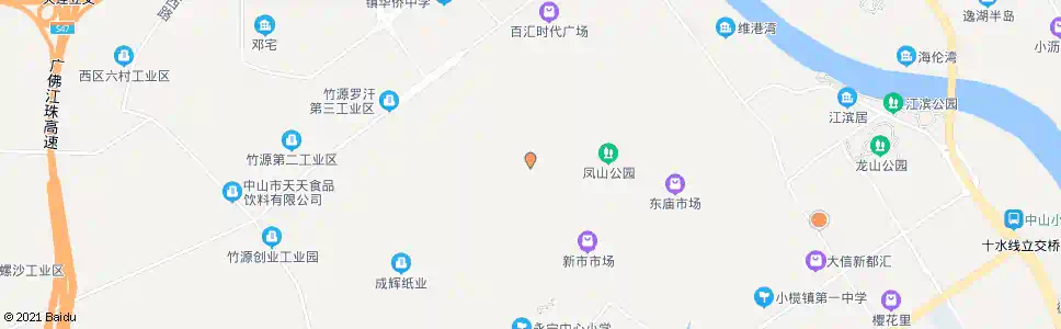 中山竹源村委_公交站地图_中山公交_妙搜公交查询2025