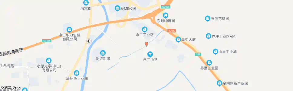 中山永二村_公交站地图_中山公交_妙搜公交查询2025