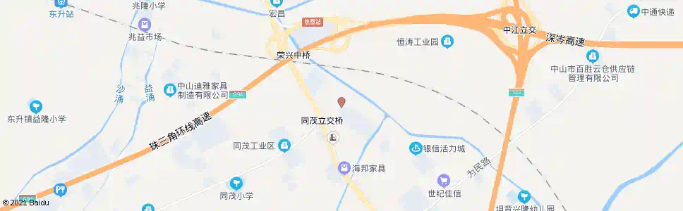中山京珠花园_公交站地图_中山公交_妙搜公交查询2025