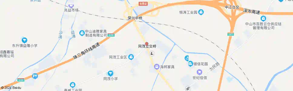 中山同茂工业区路口_公交站地图_中山公交_妙搜公交查询2025