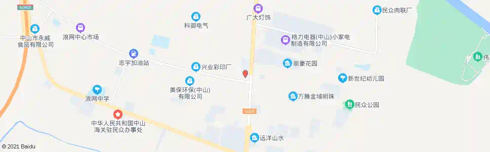 中山浪网路口(大骏客运站)_公交站地图_中山公交_妙搜公交查询2025