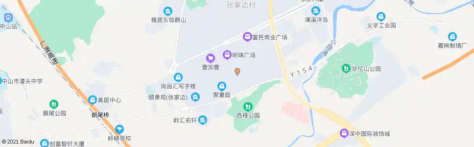 中山张家边中心市场_公交站地图_中山公交_妙搜公交查询2025