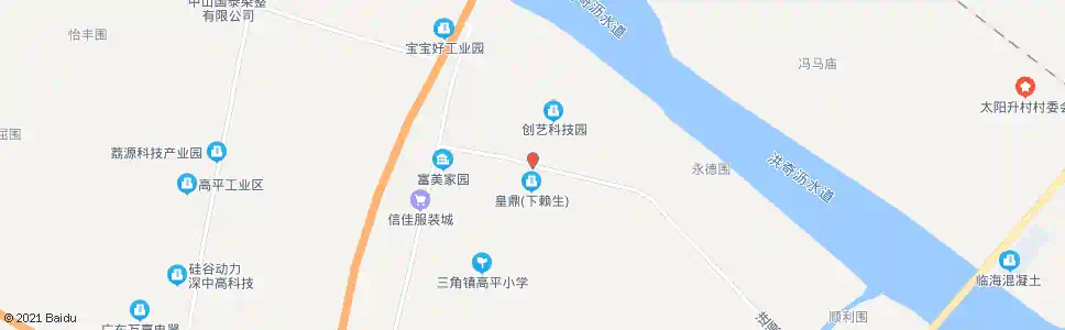 中山进源路西_公交站地图_中山公交_妙搜公交查询2025