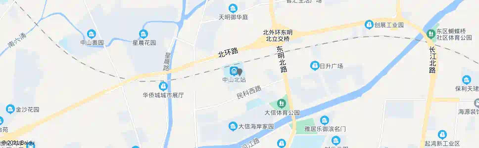 中山城轨中山北站_公交站地图_中山公交_妙搜公交查询2025