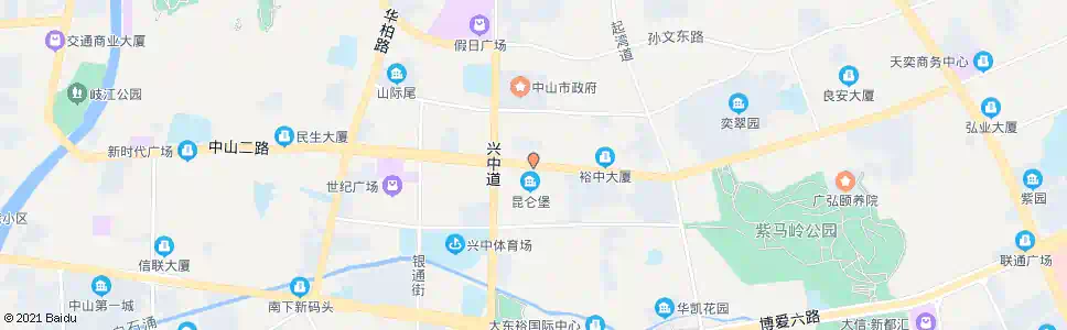 中山库充(BRT)_公交站地图_中山公交_妙搜公交查询2025