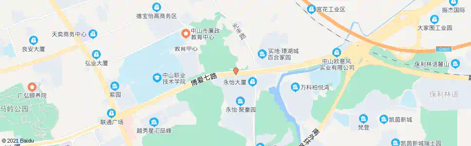 中山聚豪园_公交站地图_中山公交_妙搜公交查询2025