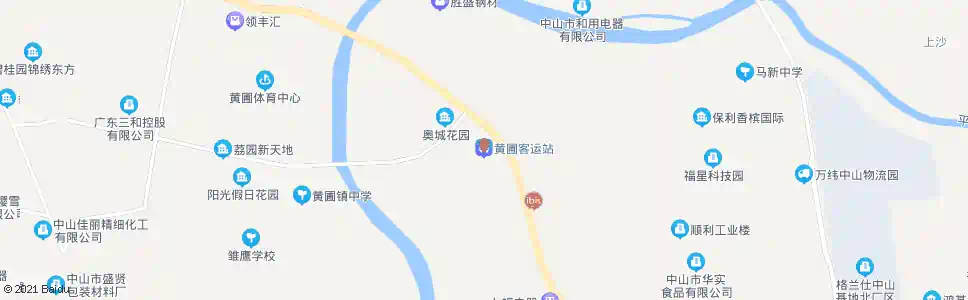 中山新沙(黄圃客运站)_公交站地图_中山公交_妙搜公交查询2025