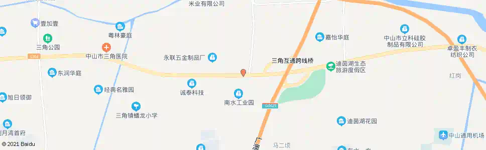 中山福泽路口_公交站地图_中山公交_妙搜公交查询2025