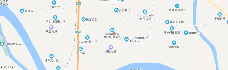 中山樱雪电器_公交站地图_中山公交_妙搜公交查询2025