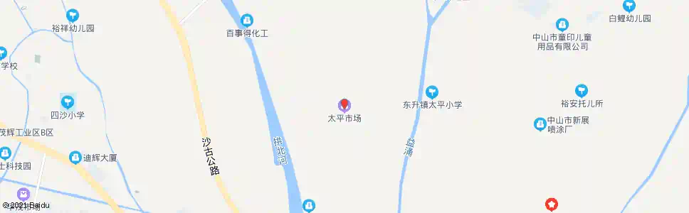 中山太平市场_公交站地图_中山公交_妙搜公交查询2025