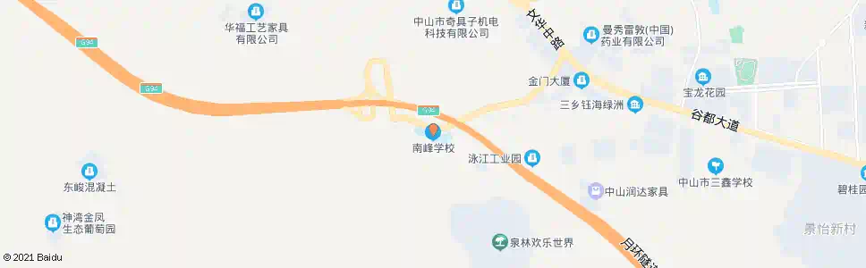 中山南峰学校_公交站地图_中山公交_妙搜公交查询2025