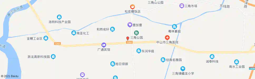 中山三角镇政府_公交站地图_中山公交_妙搜公交查询2025