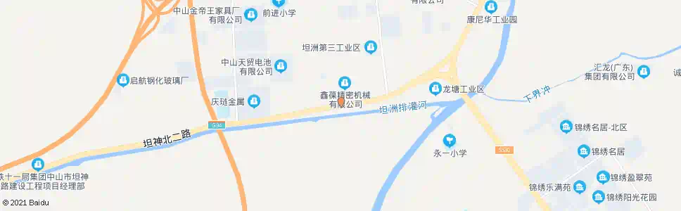 中山申堂_公交站地图_中山公交_妙搜公交查询2025