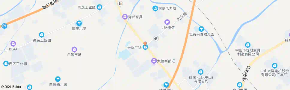 中山坦背新市场_公交站地图_中山公交_妙搜公交查询2025