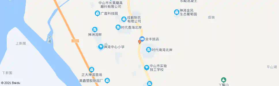 中山神湾新市场_公交站地图_中山公交_妙搜公交查询2025