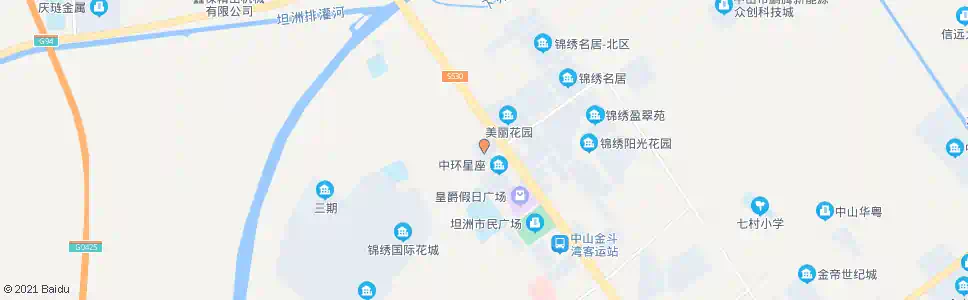 中山万科金悦华庭_公交站地图_中山公交_妙搜公交查询2025