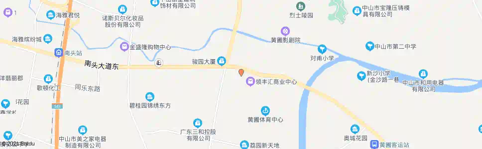 中山汇东酒店_公交站地图_中山公交_妙搜公交查询2025