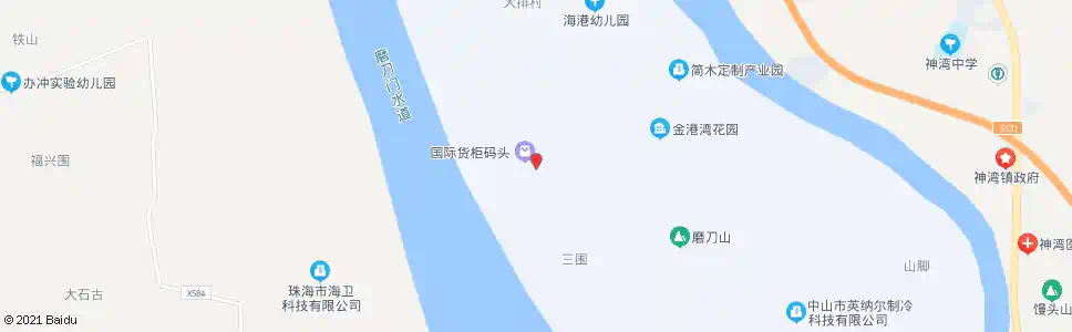 中山神湾港_公交站地图_中山公交_妙搜公交查询2025