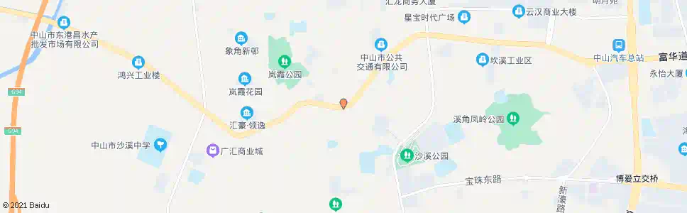中山申明亭_公交站地图_中山公交_妙搜公交查询2025