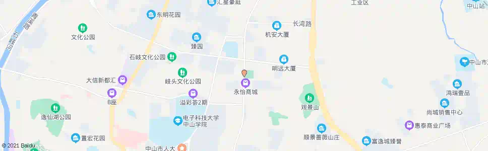 中山沙岗墟_公交站地图_中山公交_妙搜公交查询2025