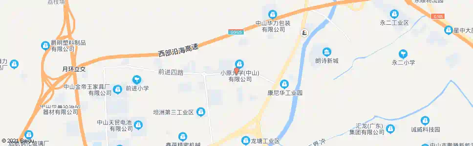 中山前进四路东_公交站地图_中山公交_妙搜公交查询2025