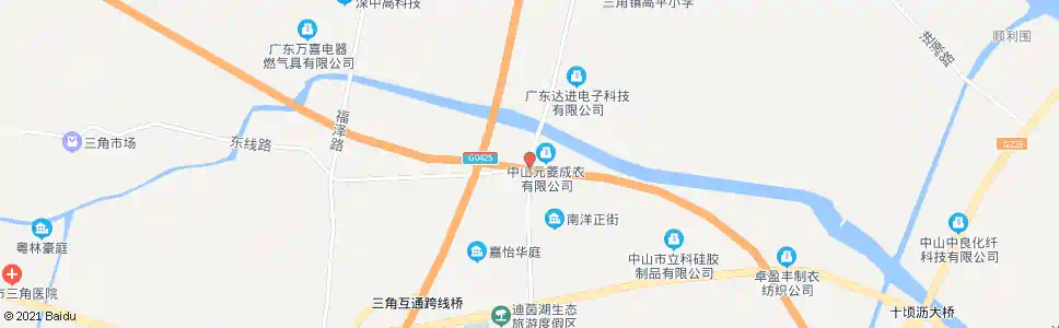 中山高平大桥南_公交站地图_中山公交_妙搜公交查询2025