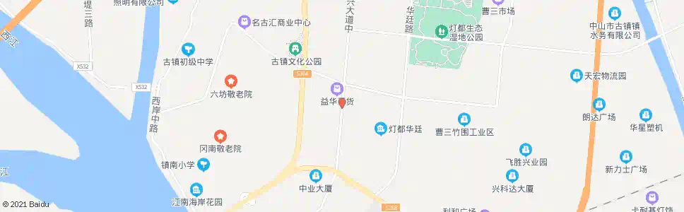 中山四海百货_公交站地图_中山公交_妙搜公交查询2025