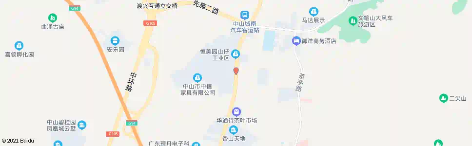 中山蒂森电梯厂_公交站地图_中山公交_妙搜公交查询2025